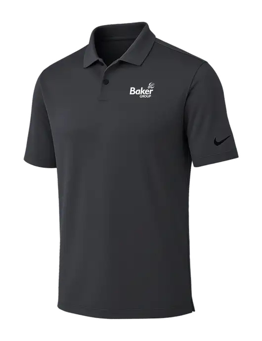 Nike Dark Grey Dri-FIT Vapor Polo w/Baker Group Logo