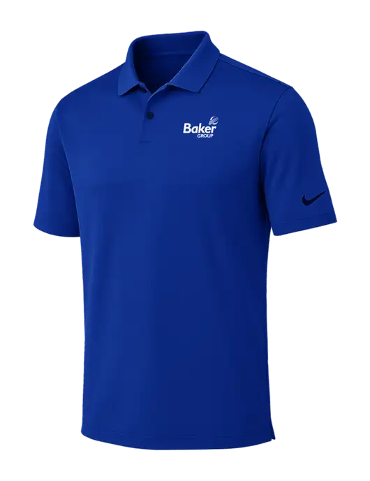 Nike Dark Royal Dri-FIT Vapor Polo w/Baker Group Logo