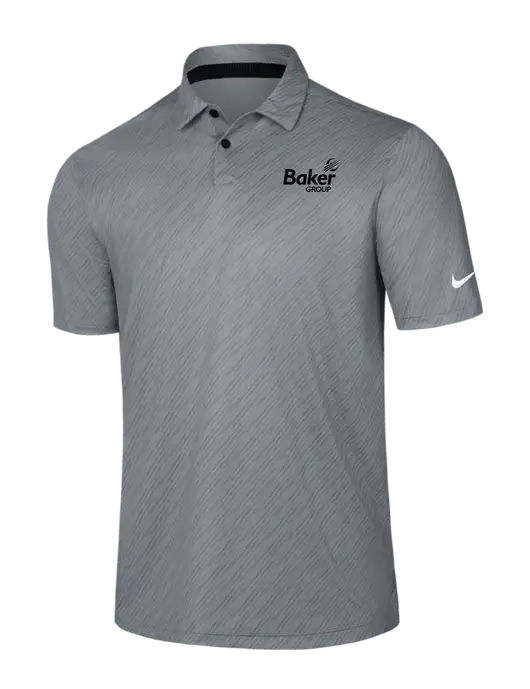 Nike Medium Grey Vapor Dash Polo w/Baker Group Logo
