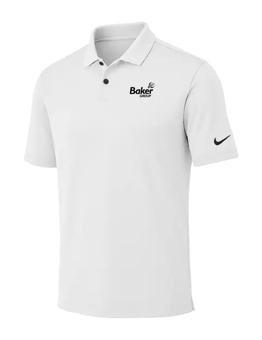 Nike White Dri-FIT Vapor Polo w/Baker Group Logo