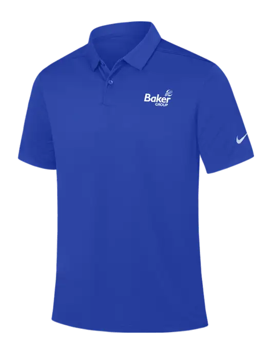 Nike Dark Royal Dry Essential Solid Polo w/Baker Group Logo