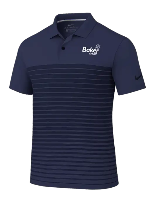 Nike Navy Dri-FIT Vapor Block Polo w/Baker Group Logo