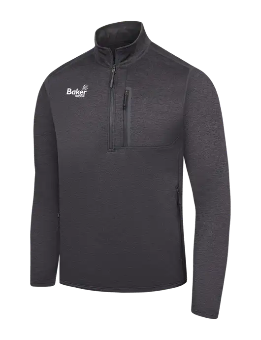 The North Face Dark Grey Heather Skyline 1/2-Zip Fleece w/Baker Group Logo