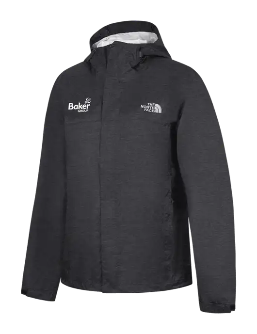 The North Face Dark Grey Heather DryVent Rain Jacket w/Baker Group Logo
