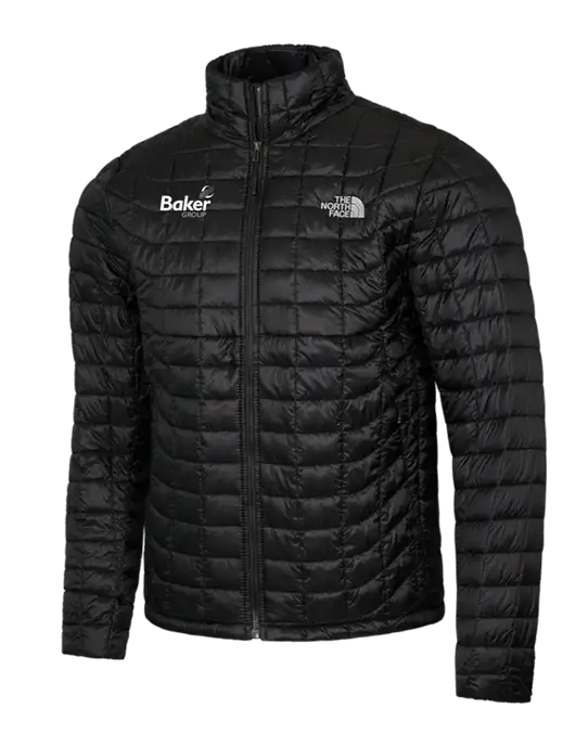 North Face Black ThermoBall Trekker Jacket w/Baker Group Logo