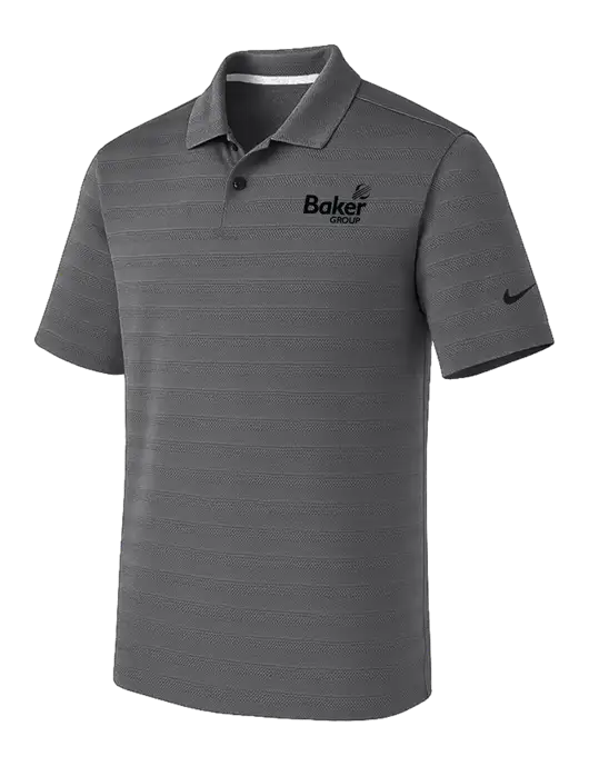 Nike Dark Medium Grey Dri-FIT Vapor Jacquard Polo w/Baker Group Logo
