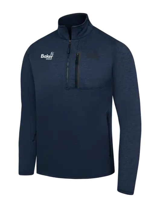 The North Face Navy Heather Skyline 1/2-Zip Fleece w/Baker Group Logo