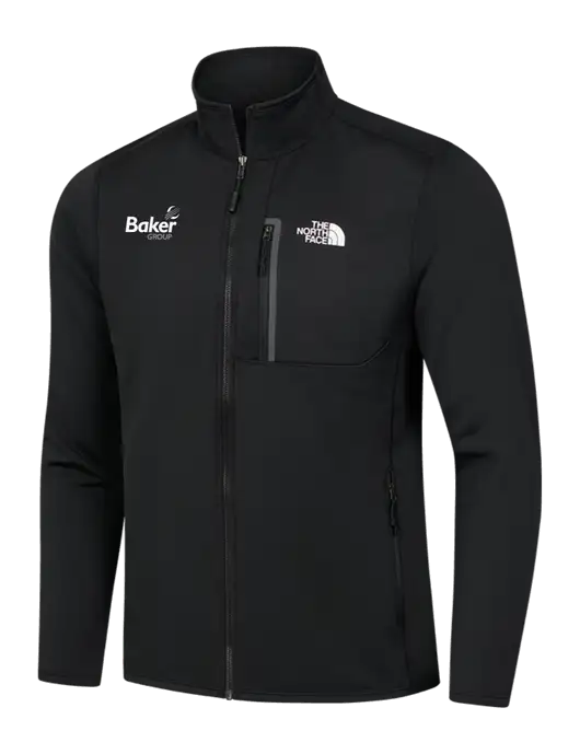 North Face Black Skyline Full-Zip Fleece Jacket w/Baker Group Logo