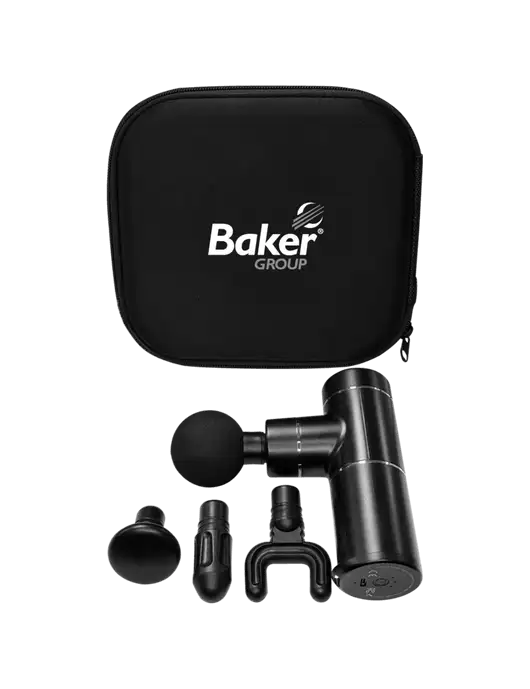 Muscle Revive Handled Massage Gun w/Baker Group Logo