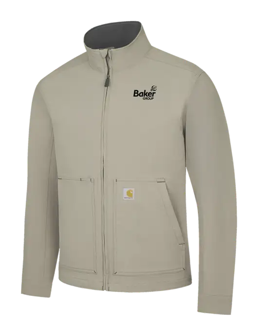 Carhartt Light  Grey Super Dux Soft Shell Jacket w/Baker Group Logo
