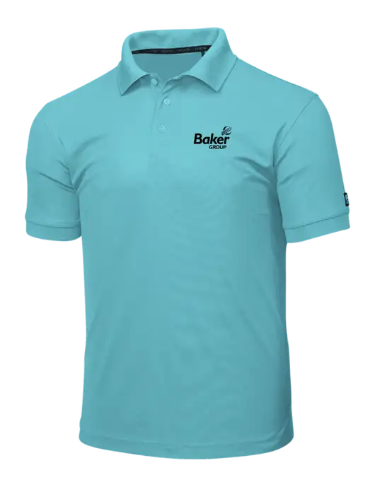 OGIO Light Sapphire Caliber 2.0 Polo w/Baker Group Logo