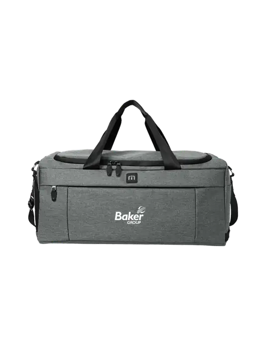 TravisMathew Dark Grey Heather Duration Duffel w/Baker Group Logo