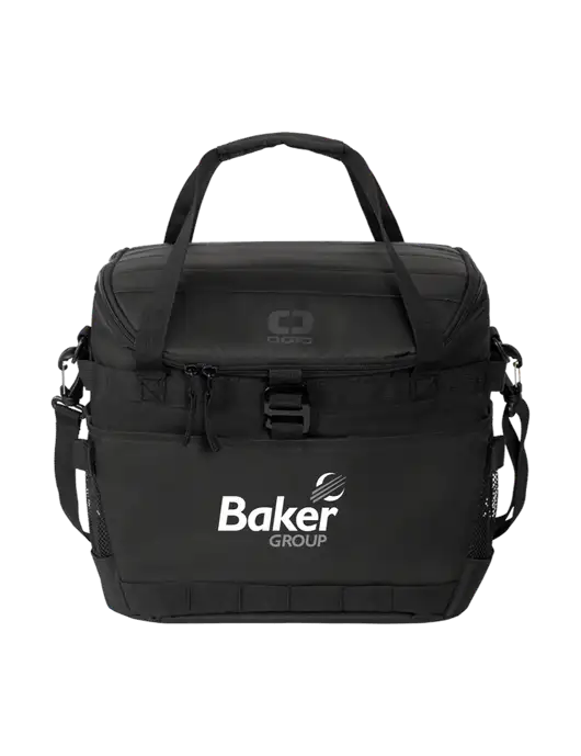 OGIO Black Sprint 24-Pack Cooler w/Baker Group Logo