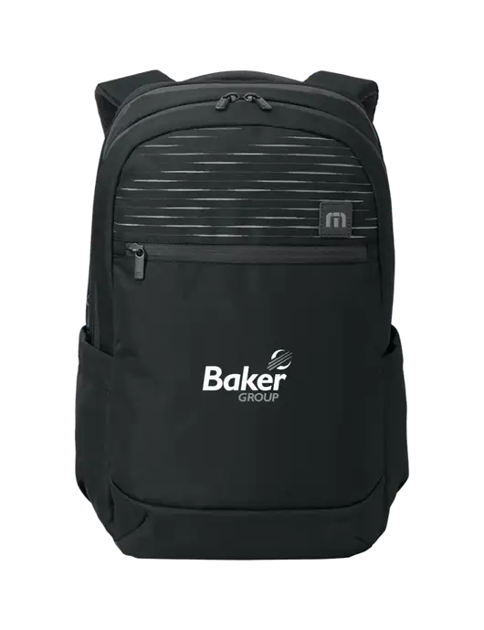 TravisMathew Black Approach Backpack w/Baker Group Logo