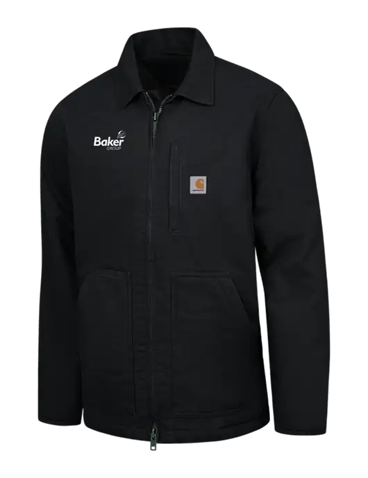 Carhartt Black Sherpa-Lined Coat w/Baker Group Logo