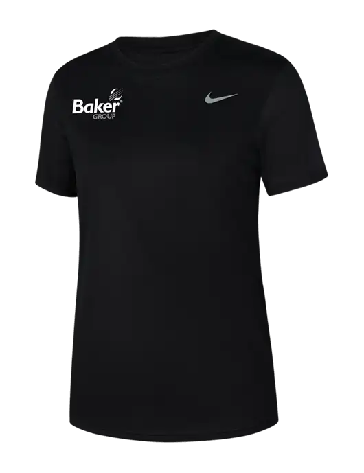 Nike Womens Team rLegend Black T-Shirt w/Baker Group Logo
