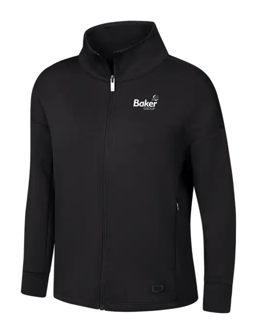 OGIO Womens Black Transcend Full-Zip w/Baker Group Logo