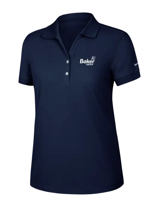 Nike Womens Dri-FIT Classic Dark Navy Polo w/Baker Group Logo
