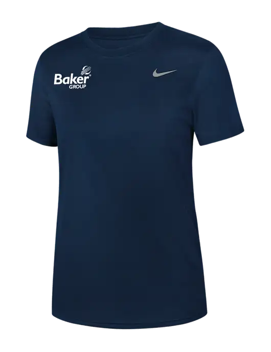 Nike Womens Team rLegend Navy T-Shirt w/Baker Group Logo