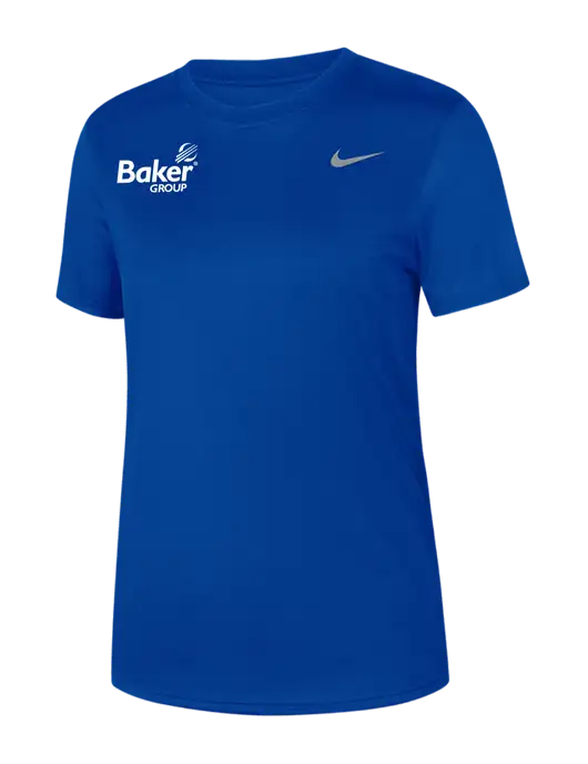 Nike Womens Team rLegend Royal T-Shirt w/Baker Group Logo