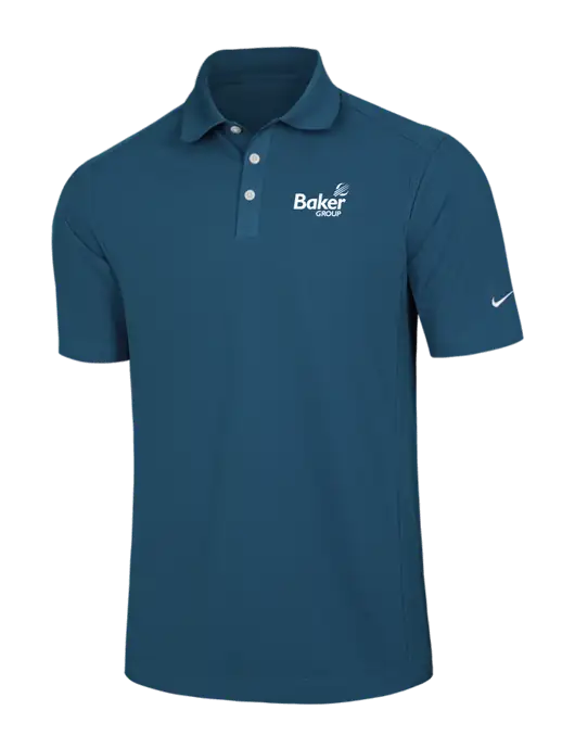 Nike Light Navy Dri-FIT Classic Polo w/Baker Group Logo