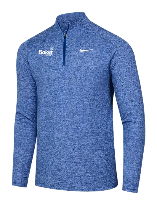 Nike Royal Heather Dri-FIT Element 1/2-Zip Pullover w/Baker Group Logo