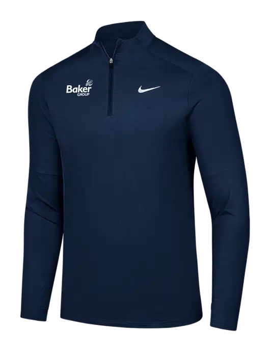 Nike Dark Navy Dri-FIT Element 1/2-Zip Pullover w/Baker Group Logo