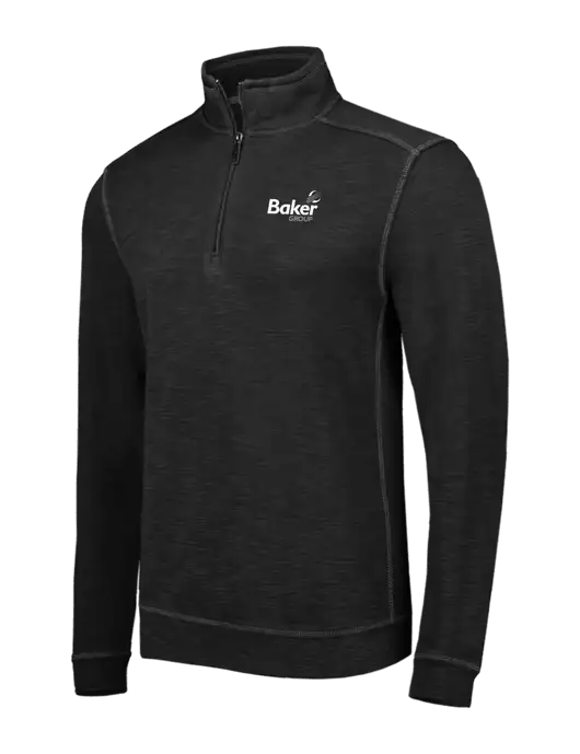 Tommy Bahama Black Tobago Bay 1/2 Zip w/Baker Group Logo