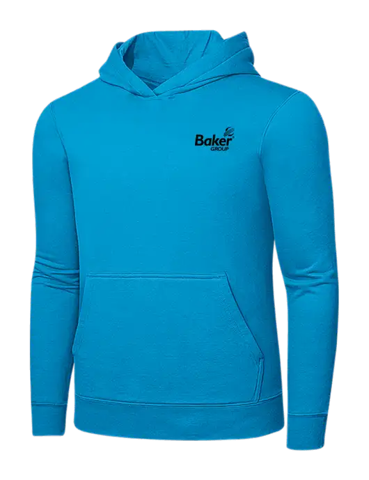 Sapphire 7.8 oz Ring Spun Hooded Sweatshirt w/Baker Group Logo