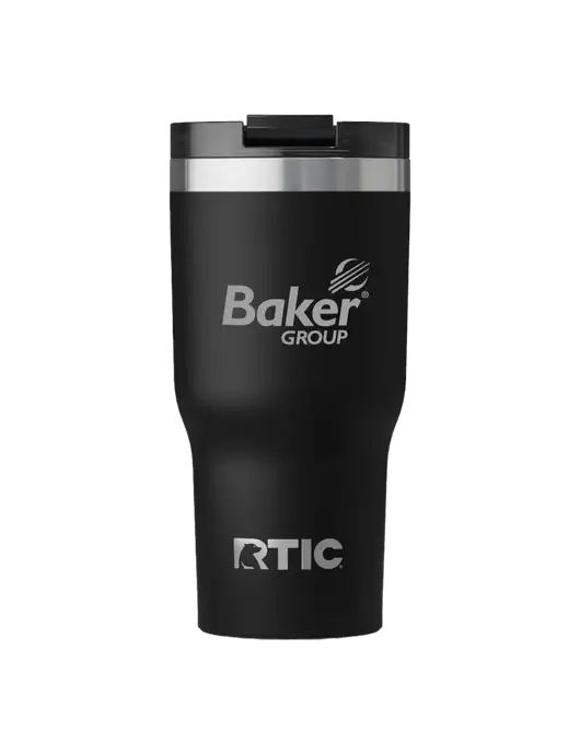 RTIC Essential 30 oz Black Tumbler w/Baker Group Logo