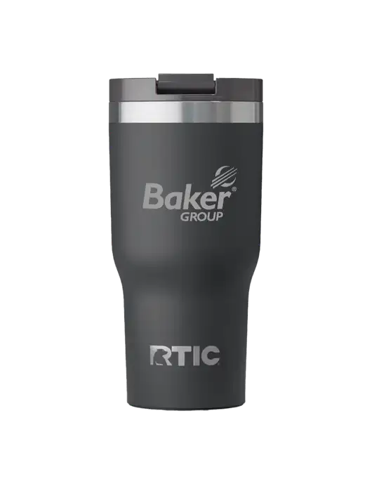 RTIC Essential 30 oz Charcoal Tumbler w/Baker Group Logo