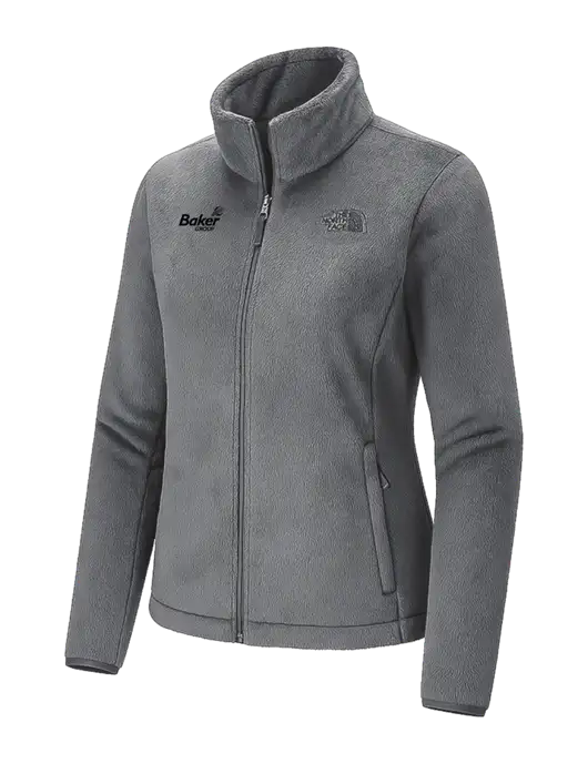 The North Face Womens Dark Medium Grey Osito Fleece Jacket
 w/Baker Group Logo