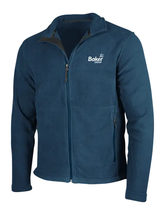 Light Navy Fleece Jacket w/Baker Group Logo