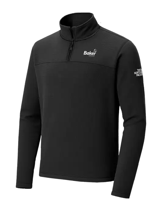 The North Face Aim 1/4-Zip Black Fleece w/Baker Group Logo