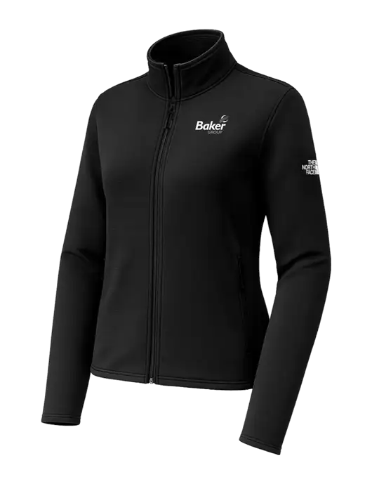 The North Face Womens Aim Full-Zip Black Fleece Jacket w/Baker Group Logo