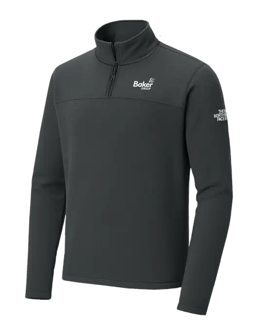The North Face Aim 1/4-Zip Charcoal Grey Fleece w/Baker Group Logo