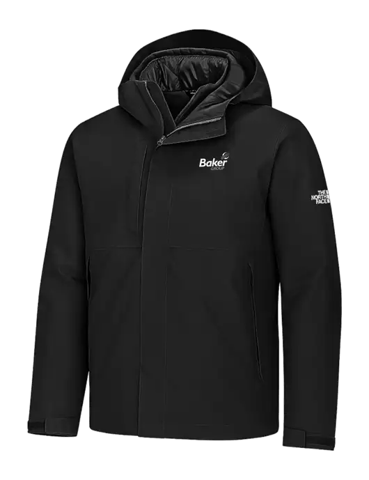 The North Face Castle Valley Triclimate 3-in-1 Black Jacket w/Baker Group Logo, Baker Group Logo