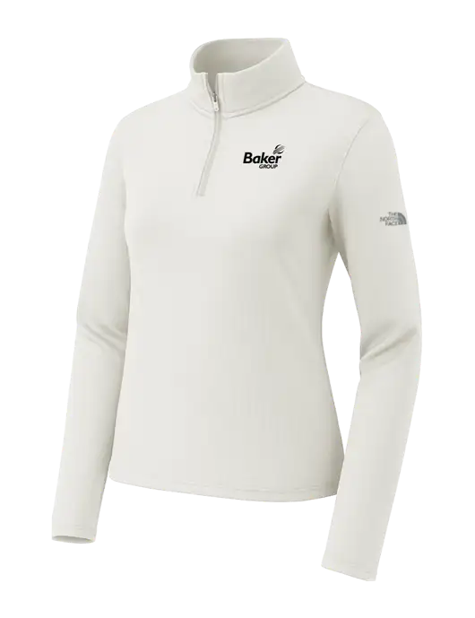 The North Face Womens Aim 1/4-Zip Ivory Fleece w/Baker Group Logo