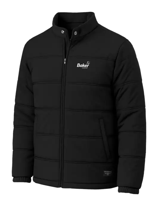 TravisMathew Cold Bay Black Jacket w/Baker Group Logo