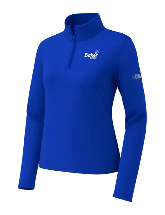 The North Face Womens Aim 1/4-Zip Dark Royal Fleece w/Baker Group Logo
