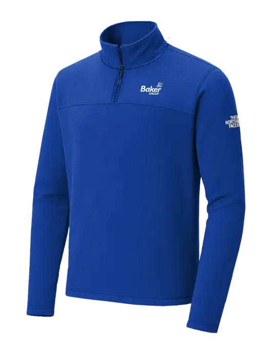 The North Face Aim 1/4-Zip Dark Royal Fleece w/Baker Group Logo