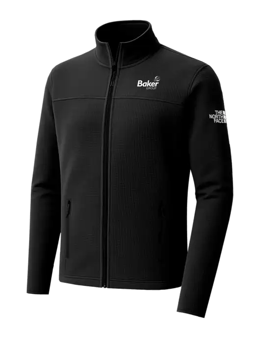 The North Face Aim Full-Zip Black Fleece Jacket w/Baker Group Logo