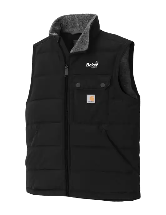 Carhartt Montana Black Insulated Vest w/Baker Group Logo