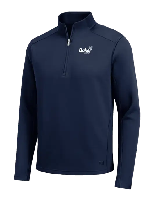 OGIO Transcend Dark Navy 1/4-Zip w/Baker Group Logo