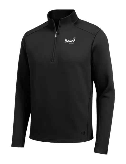 OGIO Transcend Black 1/4-Zip w/Baker Group Logo