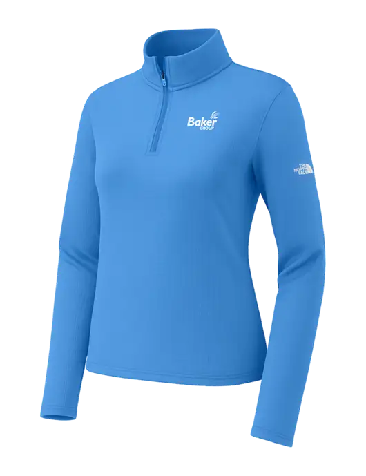 The North Face Womens Aim 1/4-Zip Light Royal Fleece w/Baker Group Logo