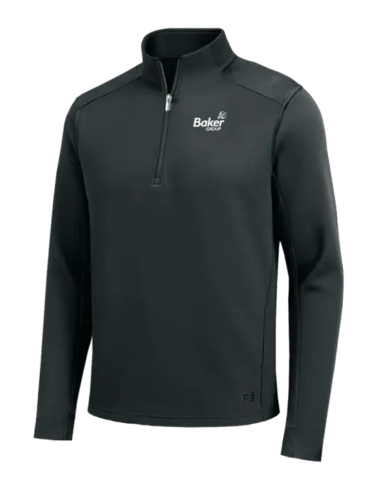 OGIO Transcend Very Dark Grey 1/4-Zip w/Baker Group Logo