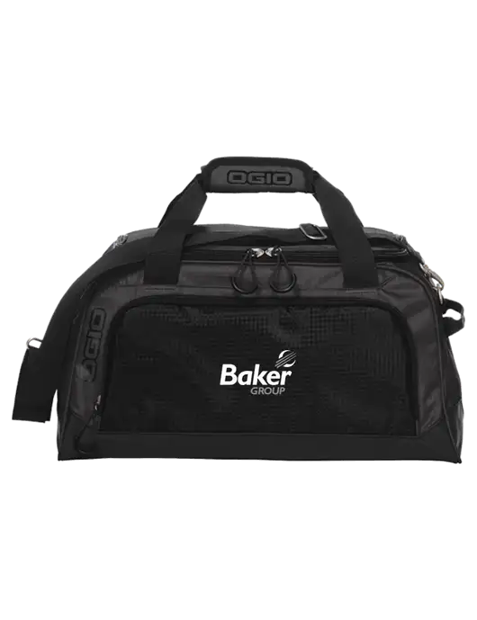 OGIO Breakaway Very Dark Grey/Black Duffel w/Baker Group Logo