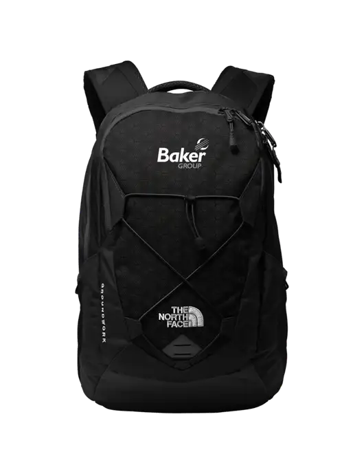 The North Face Black Groundwork Backpack w/Baker Group Logo