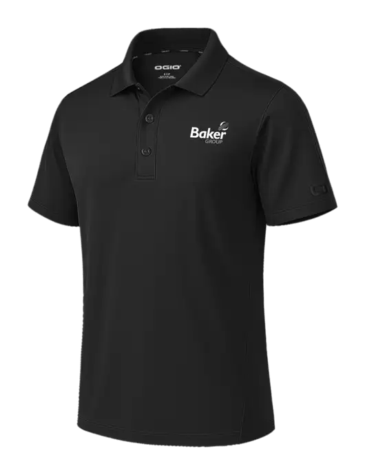 OGIO Envision Black Polo w/Baker Group Logo